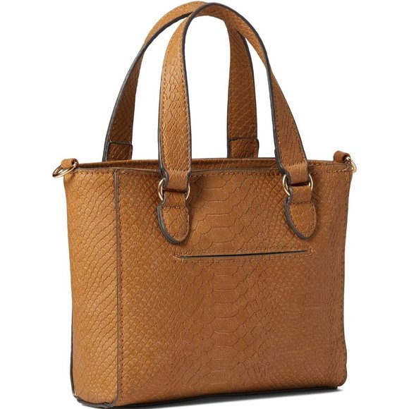 Jessica Simpson Tonal Python Pecan Gia Satchel Women Handbags Purse - Picture 2 of 16